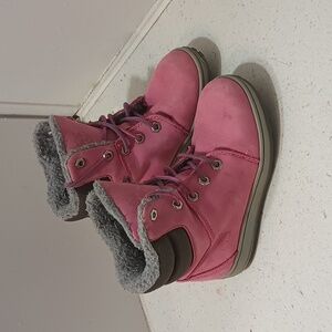 Timberland Pink Suede Toddler Winter Boots Size 11